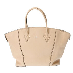 LOUIS VUITTON Parnassus Lockit Beige Leather Handbag